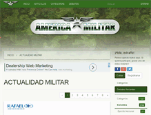 Tablet Screenshot of americamilitar.com